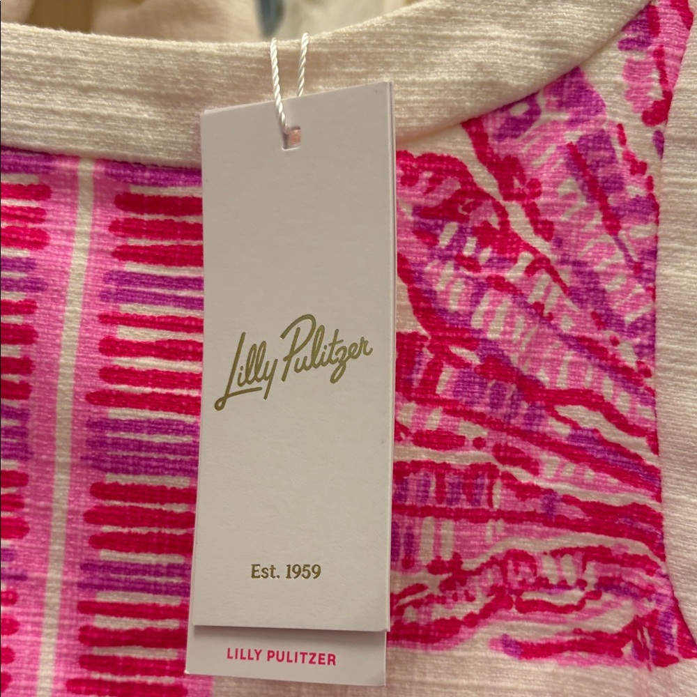 Lilly Pulitzer Pink and White Maxi Romper - Picture 3 of 3